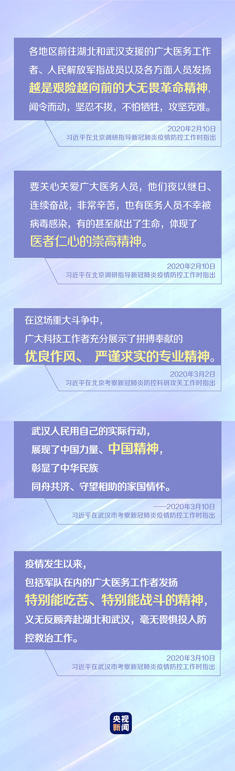 战“疫”中，习近平强调这样的中国精神